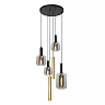 JOANET pendant light 4xE27 brass (Lucide)