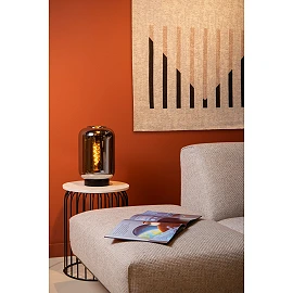 JOANET table lamp 1xE27 smoke grey (Lucide)