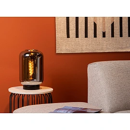 JOANET table lamp 1xE27 smoke grey (Lucide)