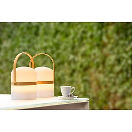 JOE uzlādējama āra LED galda lampa 3 W 3000 K balta (Lucide)