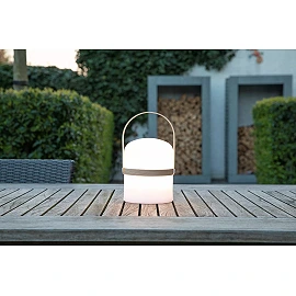 JOE uzlādējama āra LED galda lampa 3 W 3000 K balta (Lucide)