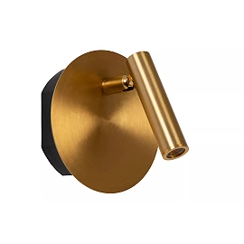 JOLIJN rechargeable magnetic bedside / wall light Ø10.2 cm LED 2 W matt gold (Lucide)