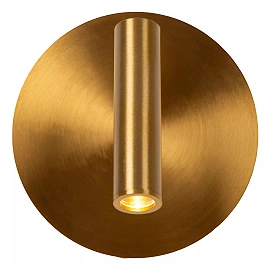 JOLIJN rechargeable magnetic bedside / wall light Ø10.2 cm LED 2 W matt gold (Lucide)