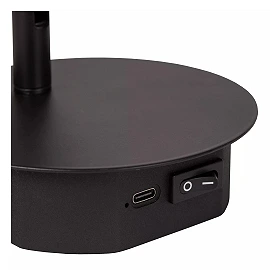 JOLIJN rechargeable magnetic bedside / wall light Ø10.2 cm LED 2 W black (Lucide)