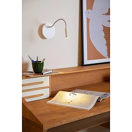 JOLIJN rechargeable magnetic bedside / wall light Ø11 cm LED 2 W white (Lucide)