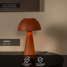 JORGO table lamp Ø 20 cm 1xE27 Terracotta (Lucide)