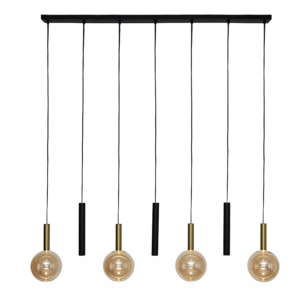 JOSIANE pendant light 4xG9 5 W black (Lucide)