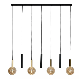 JOSIANE pendant light 4xG9 5 W black (Lucide)