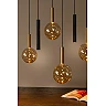 JOSIANE Pendant light 7xG9 + 5xGU10 black amber (Lucide)