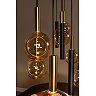 JOSIANE Pendant light 7xG9 + 5xGU10 black amber (Lucide)