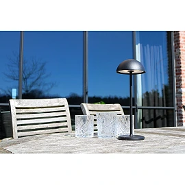 JOY uzlādējama āra galda lampa LED 1x1.5W melna (Lucide)