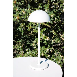 JOY uzlādējama āra galda lampa LED 1x1.5W balta (Lucide)