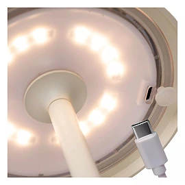 JOY uzlādējama āra galda lampa LED 1x1.5W balta (Lucide)