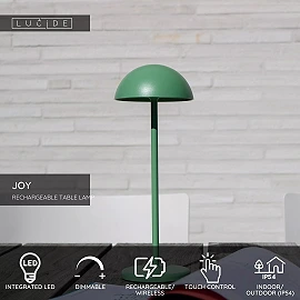 JOY rechargeable outdoor table lamp LED 1x1.5W green (Lucide)