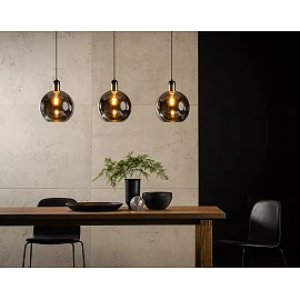 JULIUS pendant light 3xE27 Smoke Grey (Lucide)
