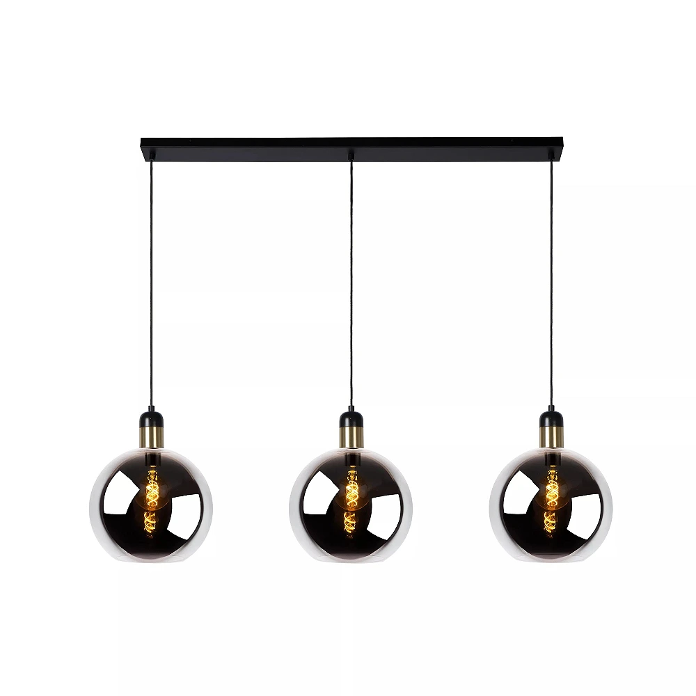 JULIUS pendant light 3xE27 Smoke Grey (Lucide)
