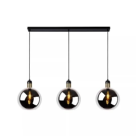 JULIUS pendant light 3xE27 Smoke Grey (Lucide)