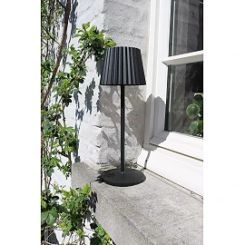 JUSTINE rechargeable outdoor table lamp LED 1x2W black (Lucide)