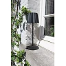 JUSTINE rechargeable outdoor table lamp LED 1x2W black (Lucide)