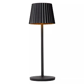 JUSTINE rechargeable outdoor table lamp LED 1x2W black (Lucide)