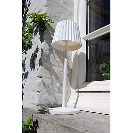 JUSTINE rechargeable outdoor table lamp LED 1x2W white (Lucide)