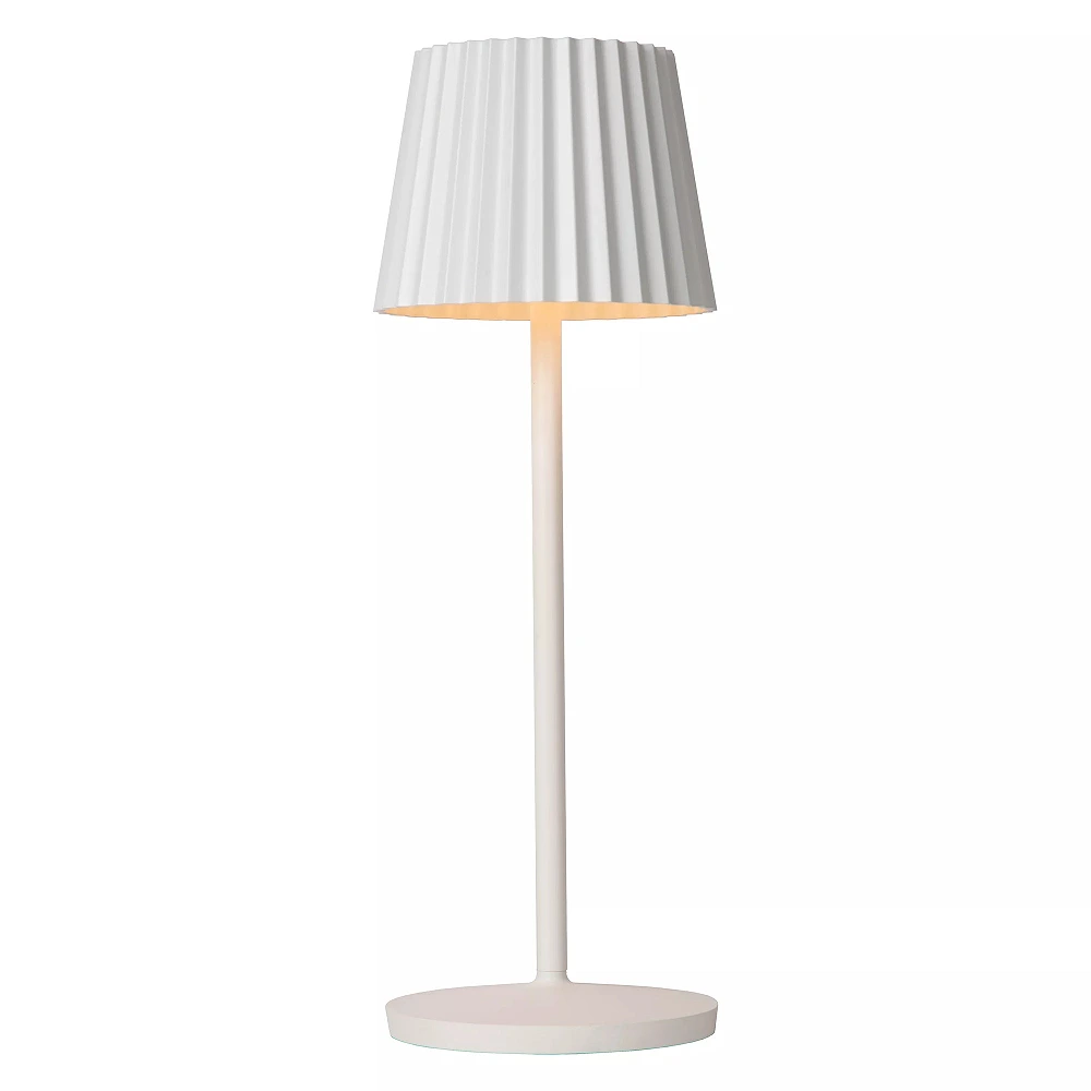 JUSTINE rechargeable outdoor table lamp LED 1x2W white (Lucide)