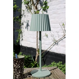 JUSTINE rechargeable outdoor table lamp LED 1x2W green (Lucide)