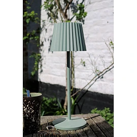 JUSTINE rechargeable outdoor table lamp LED 1x2W green (Lucide)