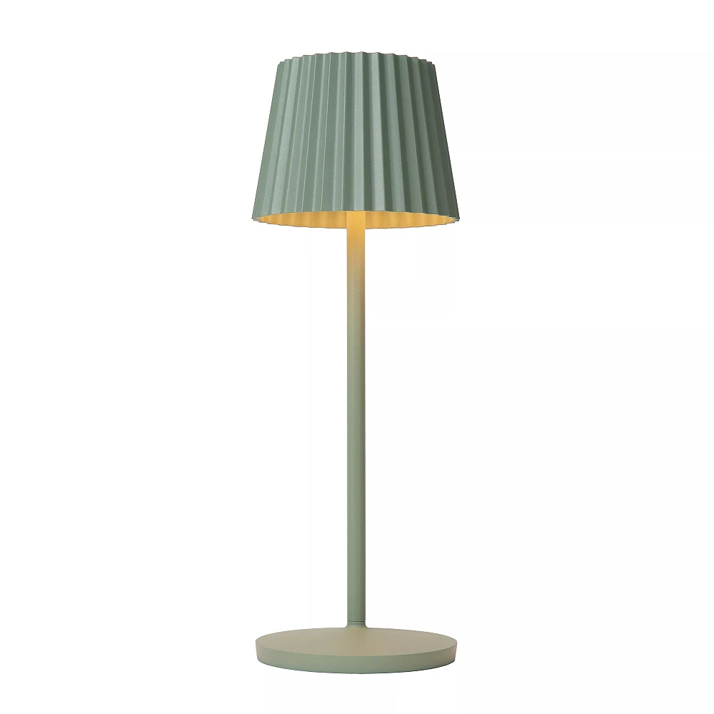 JUSTINE rechargeable outdoor table lamp LED 1x2W green (Lucide)