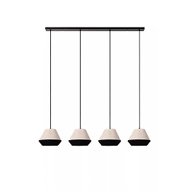 KALA Pendant light 4xE14 taupe (Lucide)