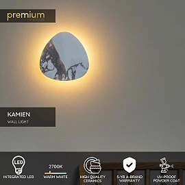 KAMIEN LED wall light 6 W 2700 K white (Lucide)