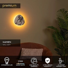 KAMIEN LED wall light 11 W 2700 K white (Lucide)
