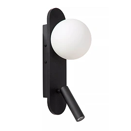 KELLY LED bedside/wall light 3.5 W 3000K black (Lucide)