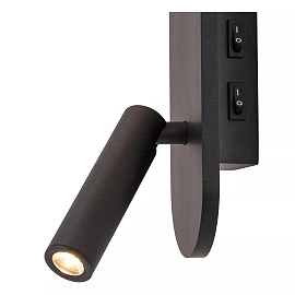 KELLY LED bedside/wall light 3.5 W 3000K black (Lucide)