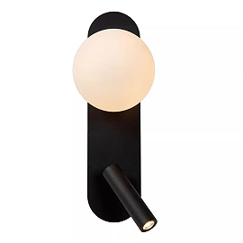 KELLY LED bedside/wall light 3.5 W 3000K black (Lucide)
