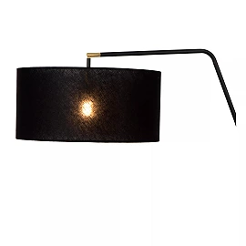 KELSO floor lamp 1xE27 black with linen shade (Lucide)