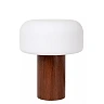 KENAN table lamp Ø22 cm 1 x 40 W E14 dark wood look (Lucide)