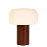 KENAN table lamp Ø22 cm 1 x 40 W E14 dark wood look (Lucide)