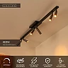 KEONI ceiling spotlight 6xG9 coffee (Lucide)