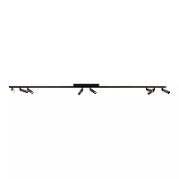 KEONI ceiling spotlight 8xG9 coffee (Lucide)