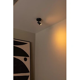 KIANTI Ceiling spotlight Ø10 cm 1xGU10 50W Black (Lucide)