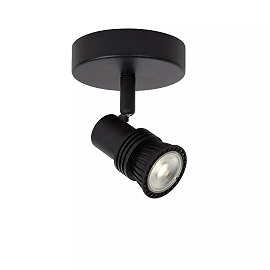 KIANTI Ceiling spotlight Ø10 cm 1xGU10 50W Black (Lucide)