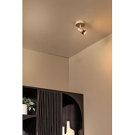 KIANTI Ceiling spotlight Ø10 cm 1xGU10 50W Taupe (Lucide)