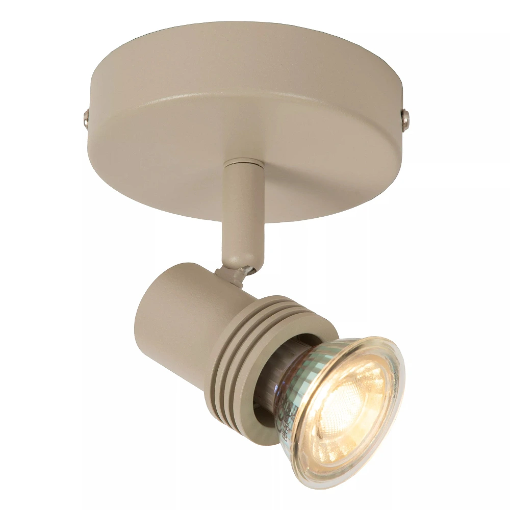 KIANTI Ceiling spotlight Ø10 cm 1xGU10 50W Taupe (Lucide)