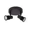 KIANTI Ceiling spotlight Ø15 cm 2xGU10 50W Black (Lucide)
