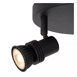 KIANTI Ceiling spotlight Ø15 cm 2xGU10 50W Black (Lucide)