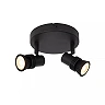 KIANTI Ceiling spotlight Ø15 cm 2xGU10 50W Black (Lucide)