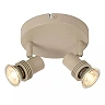 KIANTI Ceiling spotlight Ø15 cm 2xGU10 50W Taupe (Lucide)