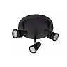 KIANTI Ceiling spotlight Ø21 cm 3xGU10 50W Black (Lucide)