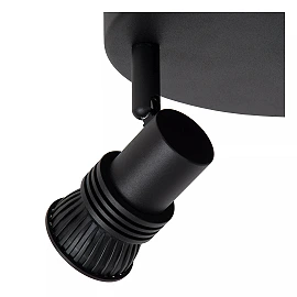 KIANTI Ceiling spotlight Ø21 cm 3xGU10 50W Black (Lucide)